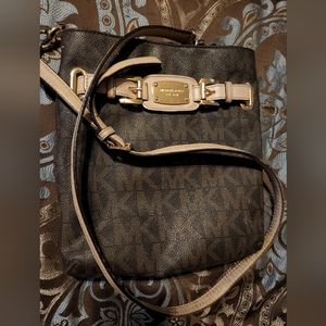 Brown &Gold Michael Kors Cross body